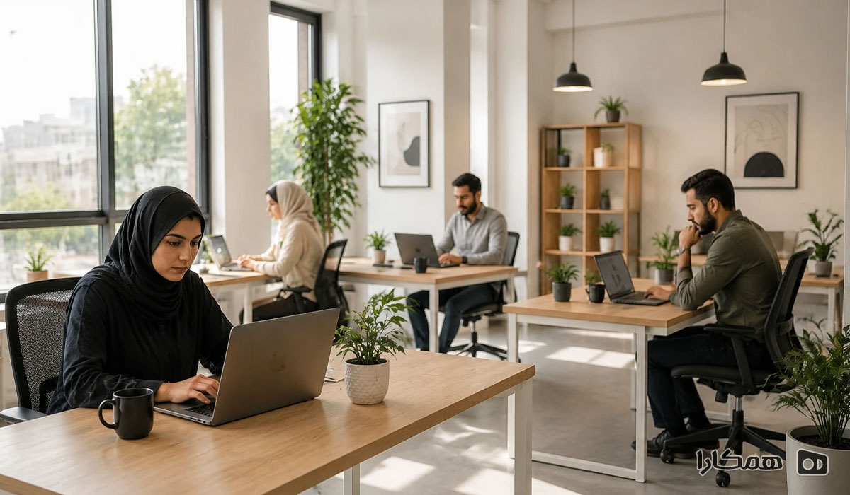 فضای کار اشتراکی با تخفیف